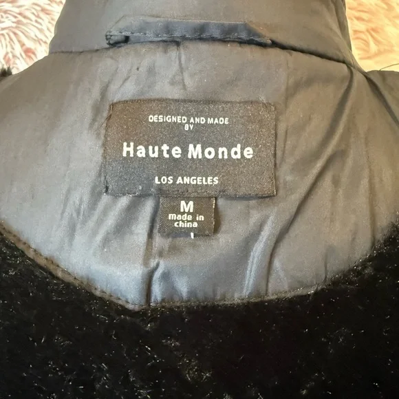 Haute Monde Black Quilted Puffer Jacket - Picture 8 of 13